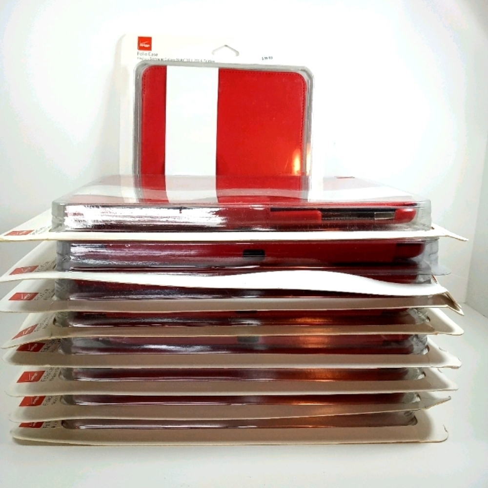 Verizon Red Folio Case Bundle of 6 NIB